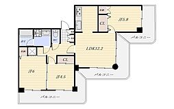 ストークマンション鹿児島 3LDKの間取図画像