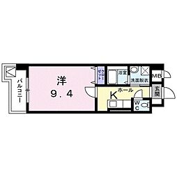 ウィルパレスSU 1Kの間取図画像