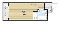 グローバル城山 ワンルームの間取図画像