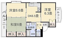プレ・オーレ 3DKの間取図画像