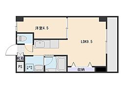 ヨーロピア荒田 2Kの間取図画像