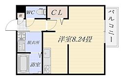 ロゼスタ ワンルームの間取図画像