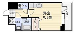 エミール上本町 ワンルームの間取図画像