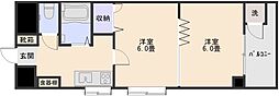 ブロードハイム 2Kの間取図画像