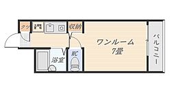 リバティ高麗 1Kの間取図画像