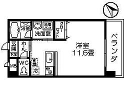 ラ・フォルテ ワンルームの間取図画像