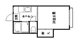 ミッキーハイム 1Kの間取図画像