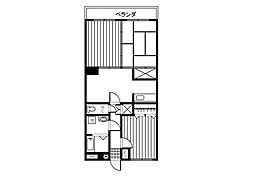 エクセリア内屋敷 2LDKの間取図画像