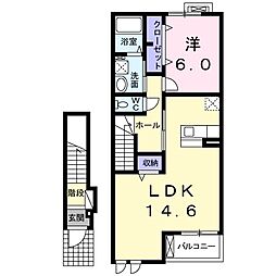 ビッグドリーム3 1LDKの間取図画像