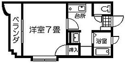 ルーミナスE棟 1Kの間取図画像