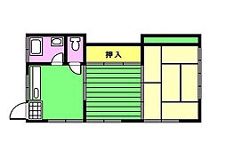 rocco和田 2DKの間取図画像