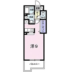 ベルフィオーレ壹岐 ワンルームの間取図画像