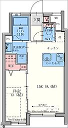 sel 1LDKの間取図画像