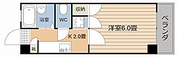 エントピア鴨池第11 1Kの間取図画像