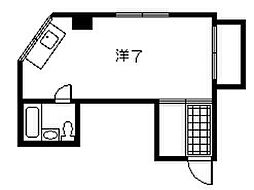 床次ビル ワンルームの間取図画像