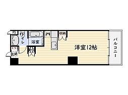 eterrace ワンルームの間取図画像