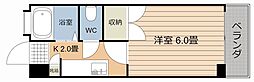 吉永ビル 1Kの間取図画像