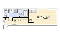 branch鴨池 ワンルームの間取図画像