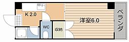 エントピア下荒田 1Kの間取図画像