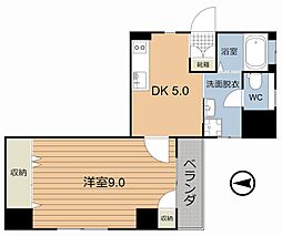 グレイス21 1DKの間取図画像