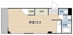マンション松原 ワンルームの間取図画像