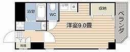 川商鹿大前ビル ワンルームの間取図画像