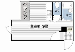 タートル楓 ワンルームの間取図画像