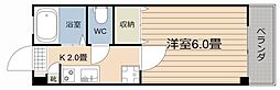 吉永ビル 1Kの間取図画像