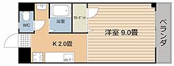 カンフォトとそ 1Kの間取図画像