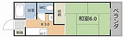 レジデンスきゅうの 1Kの間取図画像