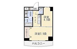 ヨーロピア荒田 2Kの間取図画像