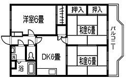 間取図画像 3DK