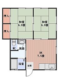 間取図画像 2DK