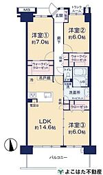 間取図画像 3LDK