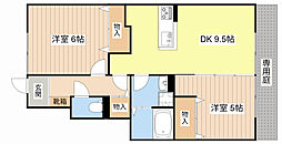 アルコバレーノ 1階2DKの間取り