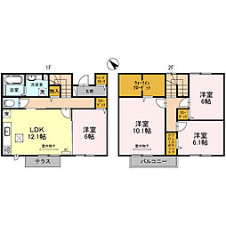 エステート　I 1階4LDKの間取り