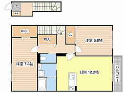ソーラーQ.B.T. 2LDKの間取図画像
