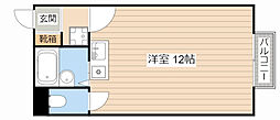 石部の郷なべしゃろーむ ワンルームの間取図画像