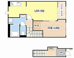 (仮称)守山6丁目新築アパート 1LDKの間取図画像
