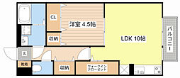 瀬田メディエートプラザC棟 1LDKの間取図画像