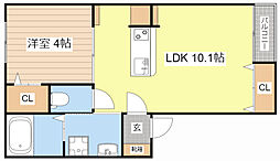メゾン・ド・メグ大森 1LDKの間取図画像