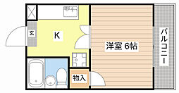 メゾン・ド・ムラジ3 1Kの間取図画像