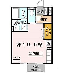エポックシーマ ワンルームの間取図画像