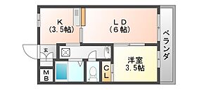 Radiant 14th (レディアント14th) 506 ｜ 大阪府高槻市富田町5丁目24-15（賃貸マンション1LDK・5階・28.13㎡） その2