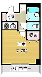 アーバンハイツ城北 ワンルームの間取図画像