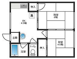 奥田コーポ 2階/203
