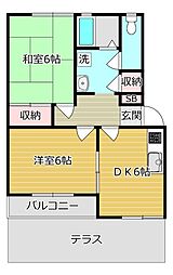 ハイツファミールB棟 1階/102