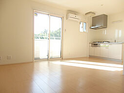 JR湖西線 堅田駅 徒歩13分の賃貸アパート 2階1LDKのリビング/ダイニング