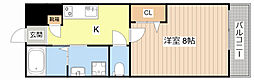 近江鉄道近江本線 高宮駅 徒歩15分の賃貸アパート 1階1Kの間取り
