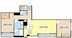 JR東海道・山陽本線 草津駅 徒歩19分の賃貸マンション 1階2LDKの間取り